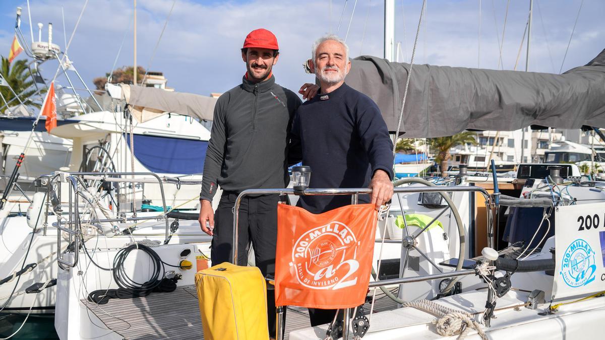 Andreu Juan Roig y Eduardo Horrach antes de tomar la salida de las 200 Millas de Altea.