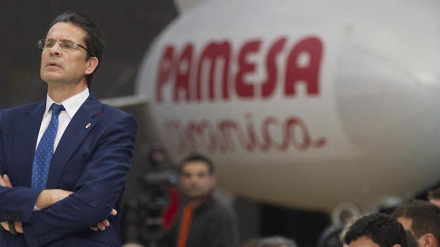 Pedro Martínez, durante el encuentro ante el CAI.