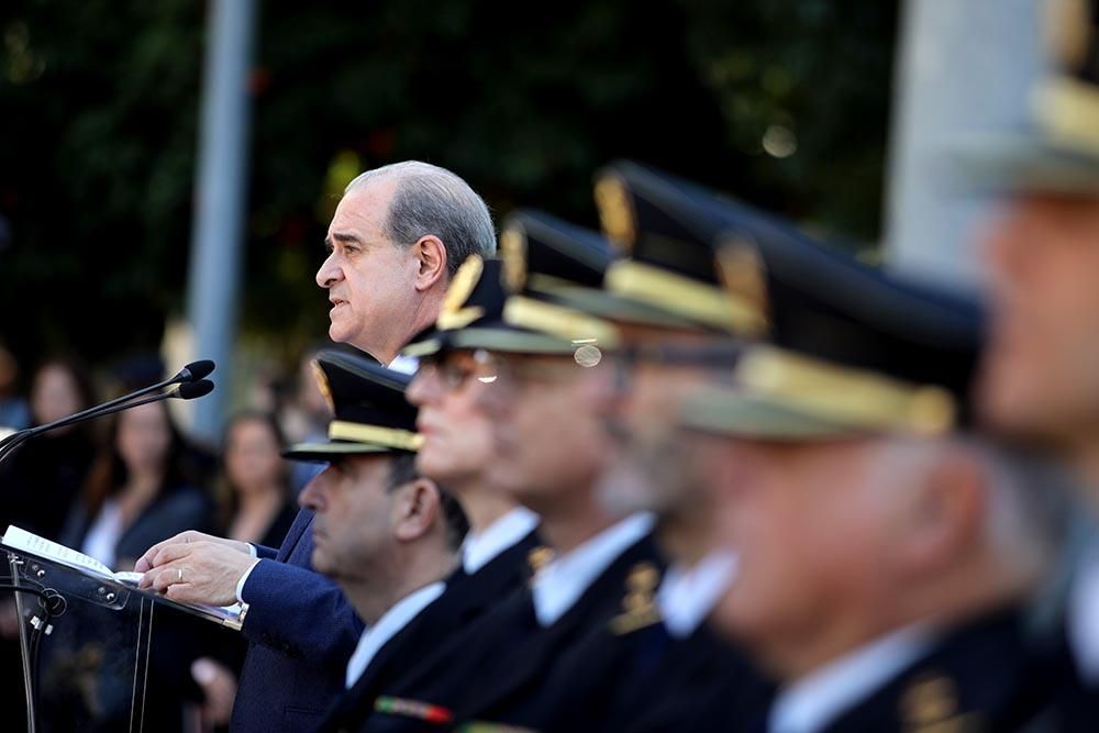 Inauguración del monolito y la plaza de la Policía Nacional