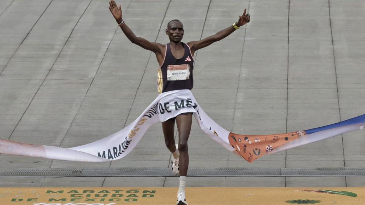 Kiptoo, tras ganar la Maratón CDMX 2024