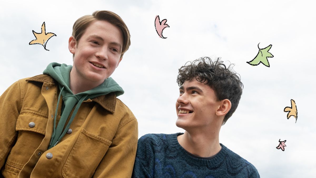 Kit Connor (Nick) y Joe Locke (Charlie) en una imagen promocional de 'Heartstopper'.