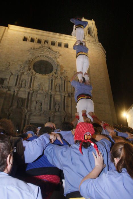 Pilar de quatre dels Marrecs de Salt a les escales de la Catedral - Fires de Girona 2018