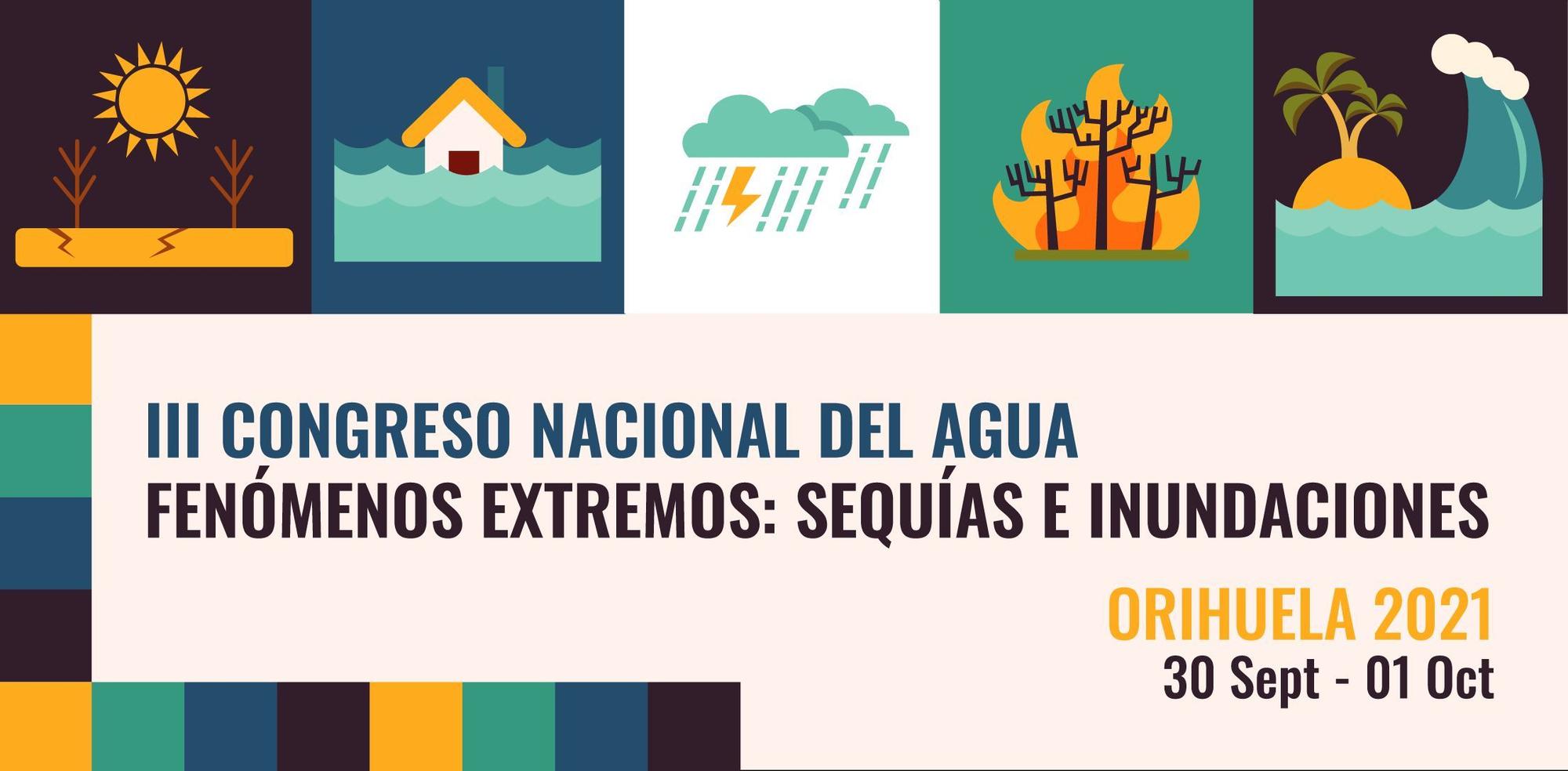 Cartel del III Congreso Nacional del Agua de Orihuela.