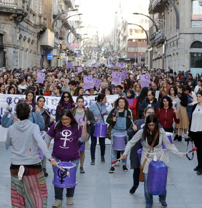 Manifestación en Vigo contra la sentencia de "La Manada"