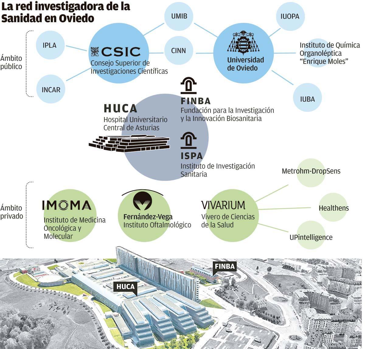La red investigadora de la sanidad de Oviedo