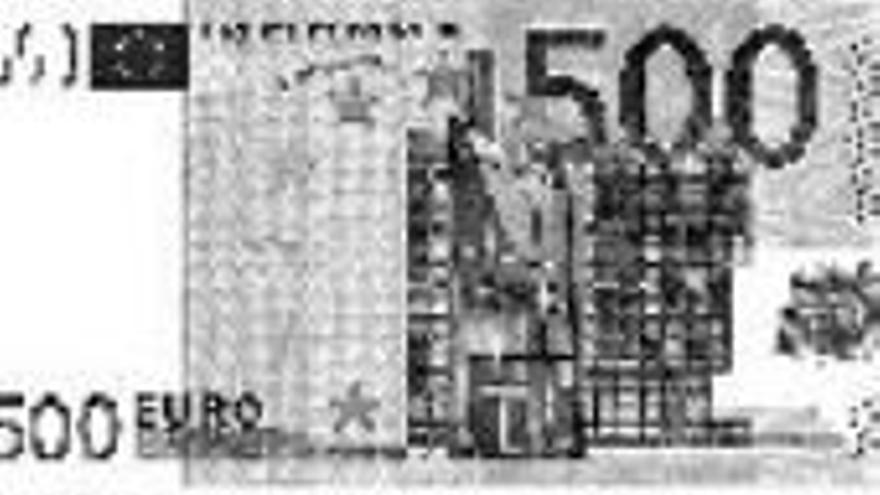 El número de billetes de 500 euros aumentan un 54% en 1 año