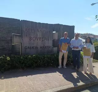 Poio ensalza, coa presenza da súa filla, a figura de Alexandre Bóveda, fusilado hai 88 anos na Caeira