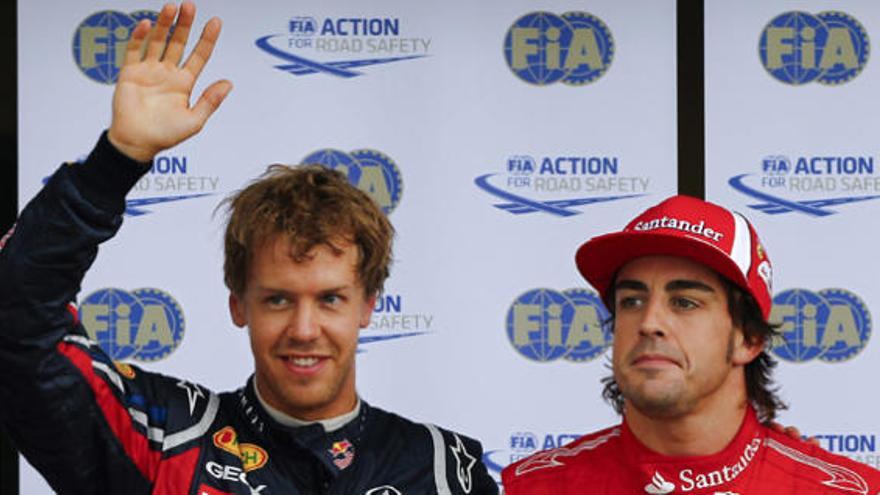 Sebastian Vettel y Alonso.