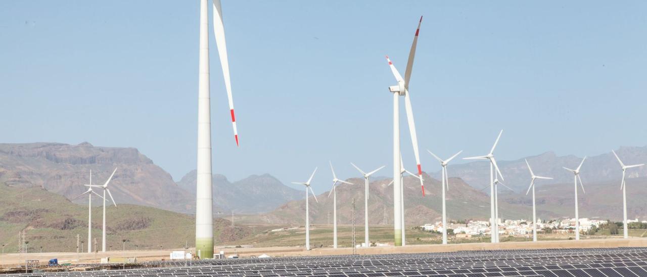 Un parc fotovoltaic situat a les illes Canàries en una fotografia d’arxiu. | EUROPA PRESS