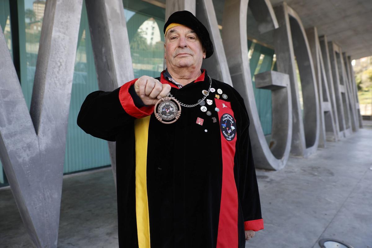 Pierre Poirisse, miembro de la Cofradía del Foie Gras de Saint Sever (Francia).