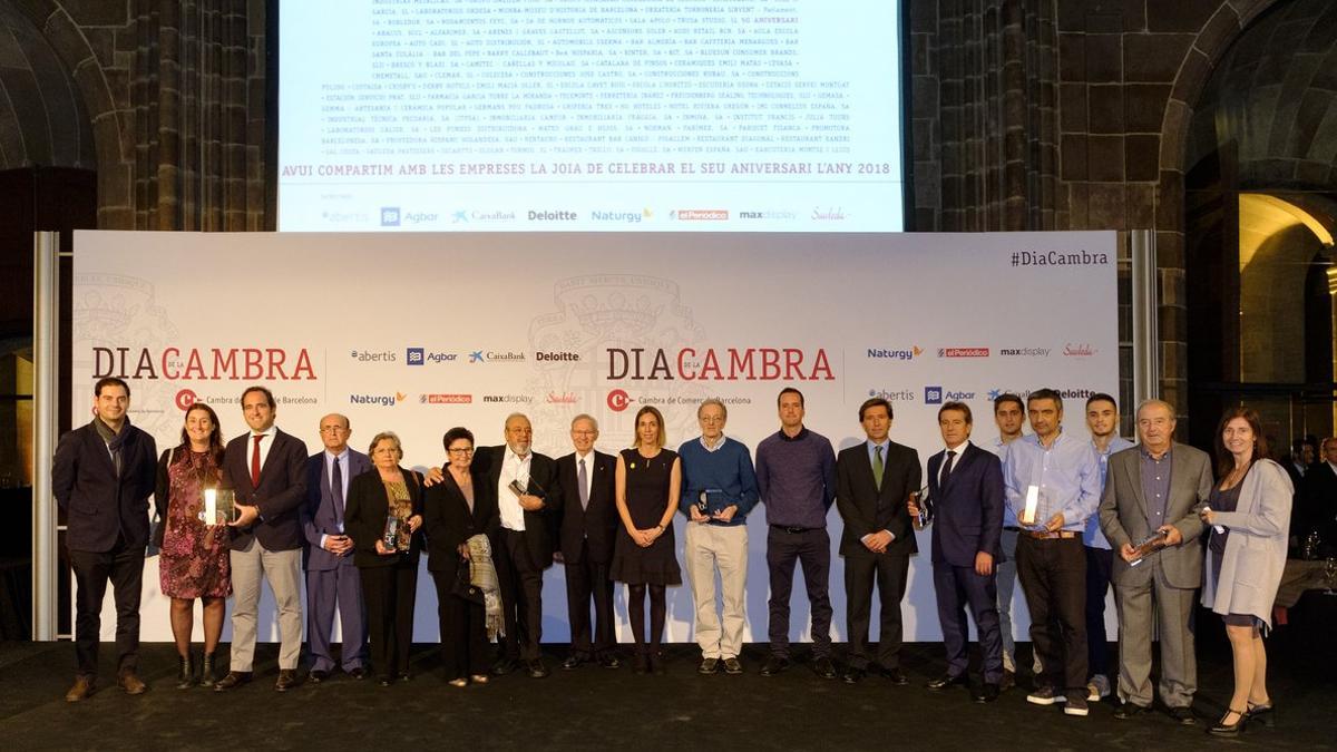 Empresarios del Maresme premiados por la Cambra de Barcelona.