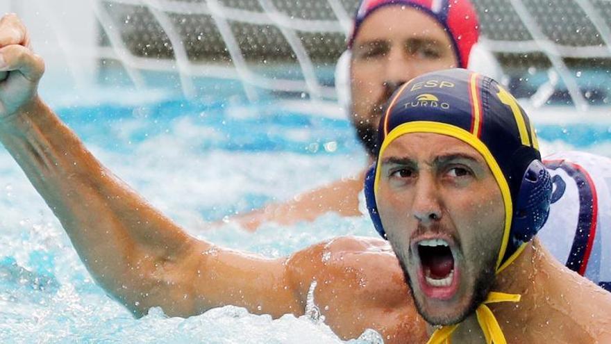 Daniel Lopez Pinedo celebra un gol.