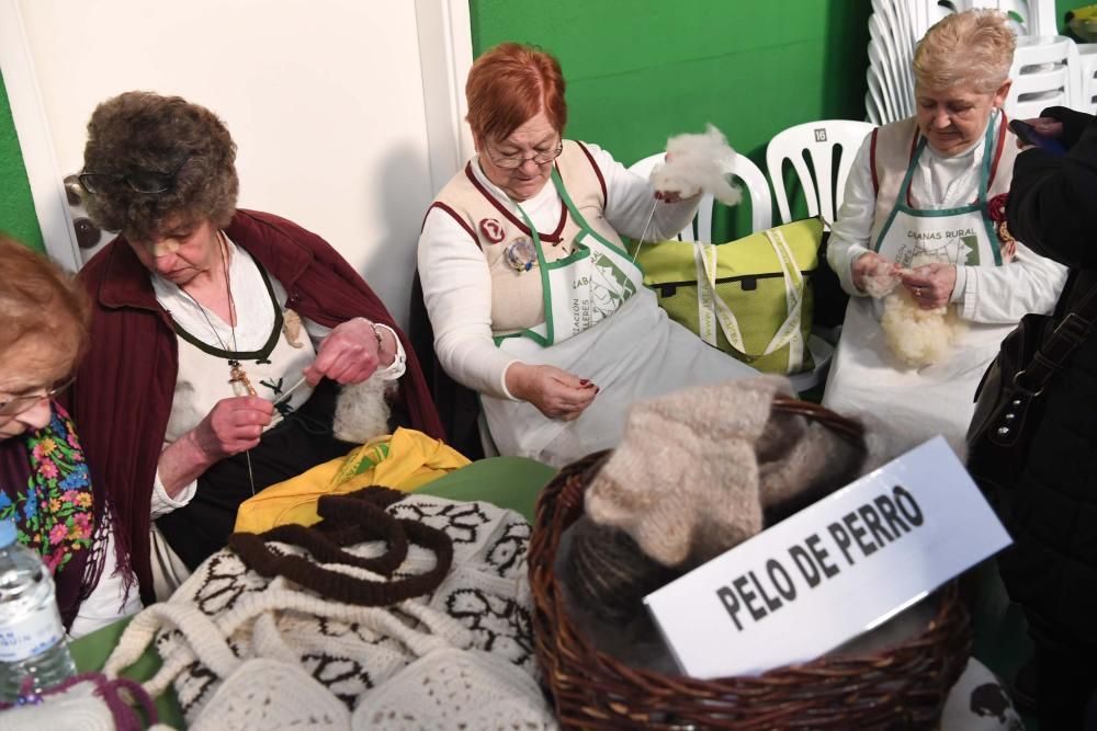 Casi un millar de aficionados a los bolillos, al patchwork y a las vainicas se desplegan en el frontón del Palacio de los Deportes de Riazor en el Encontro Multilabores, que cumple su 8ª edición.