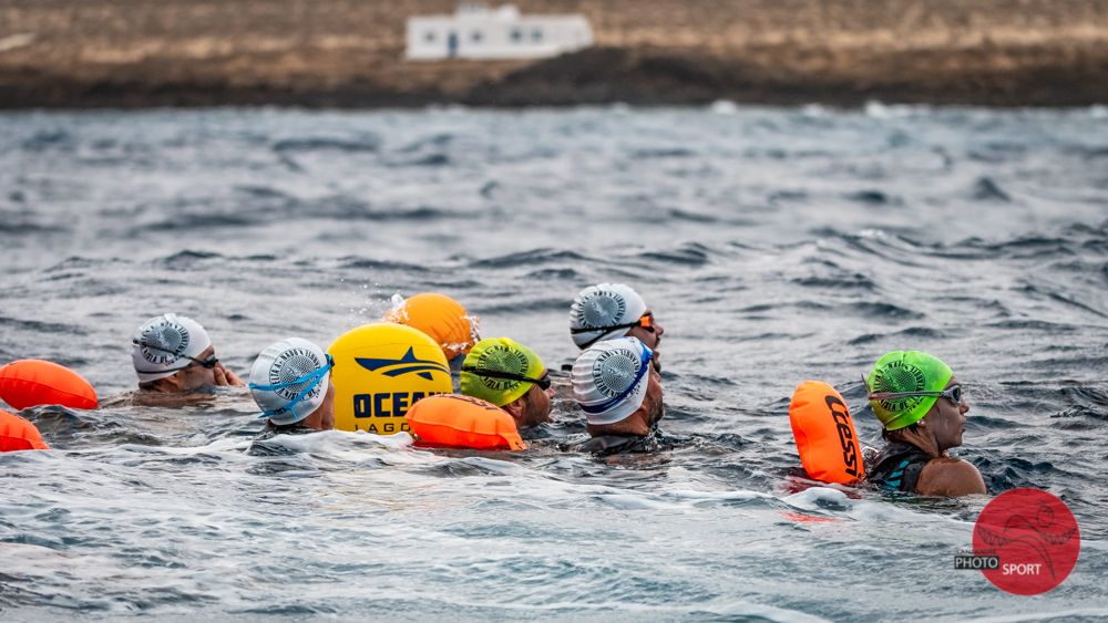 Etapa La Graciosa-Famara de la vuelta a nado por etapas de Lanzarote (2020)