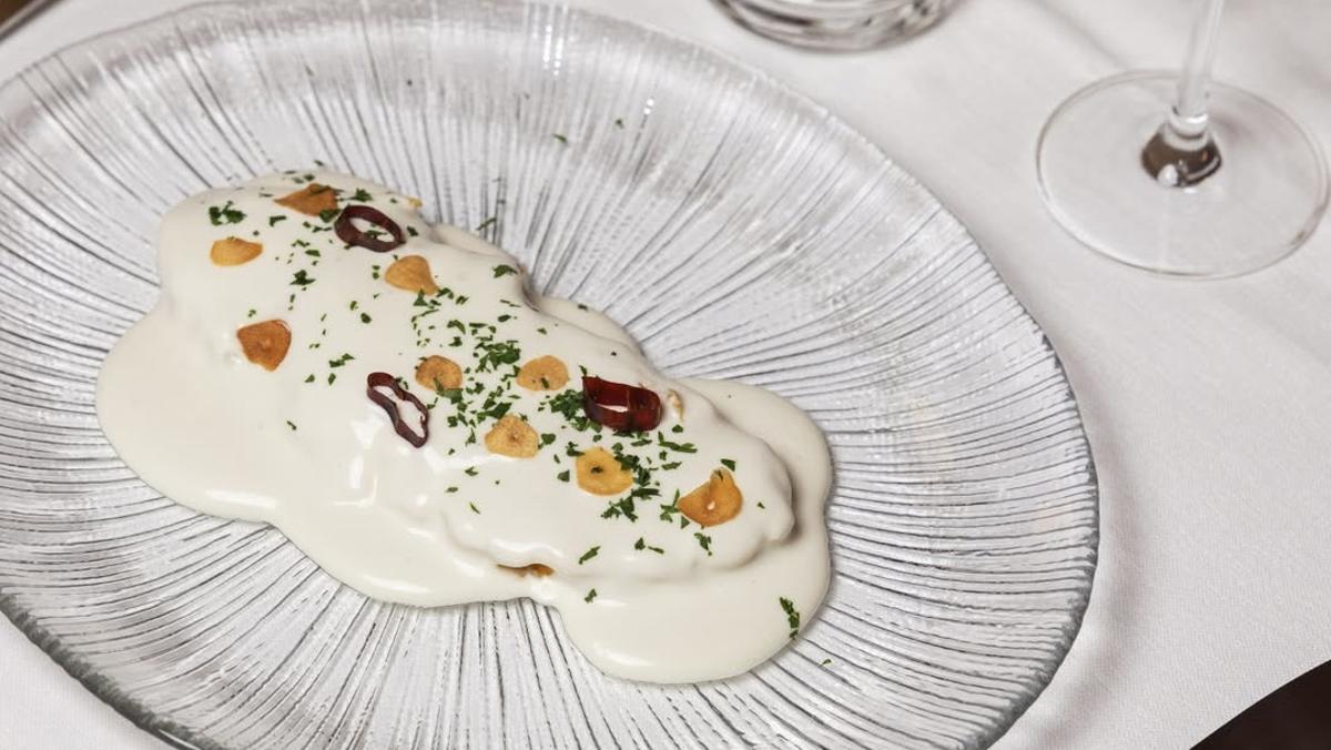 La tortilla de bacalao de Almara.