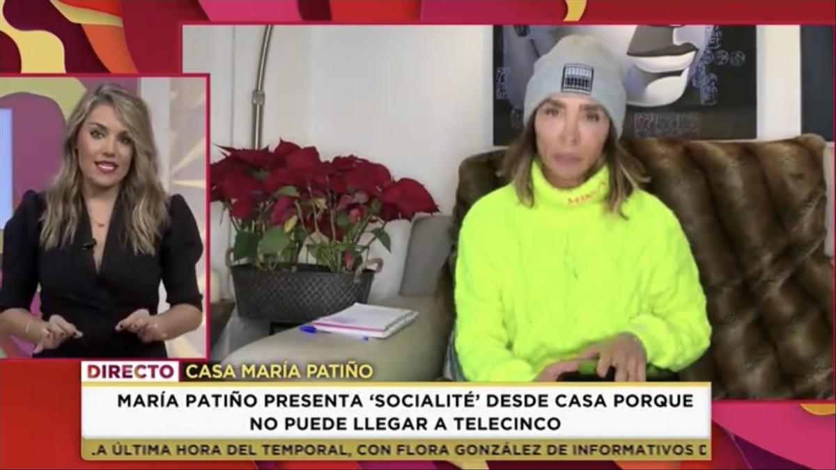 María Patiño es queda atrapada per la neu i presenta ‘Socialité’ des de casa María Patiño es queda atrapada per la neu i presenta ‘Socialité’ des de casa