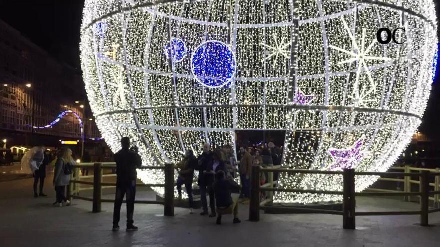Luces navideñas de A Coruña en time-lapse