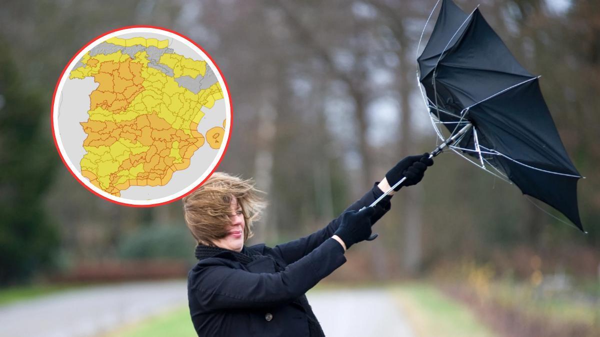 La AEMET pinta España de colores con numerosos avisos por viento, oleaje, nieve y lluvias para el mércoles 28 de enero.