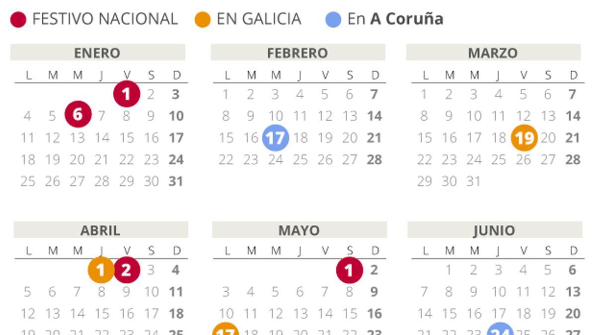 Calendario laboral A Coruña 2021