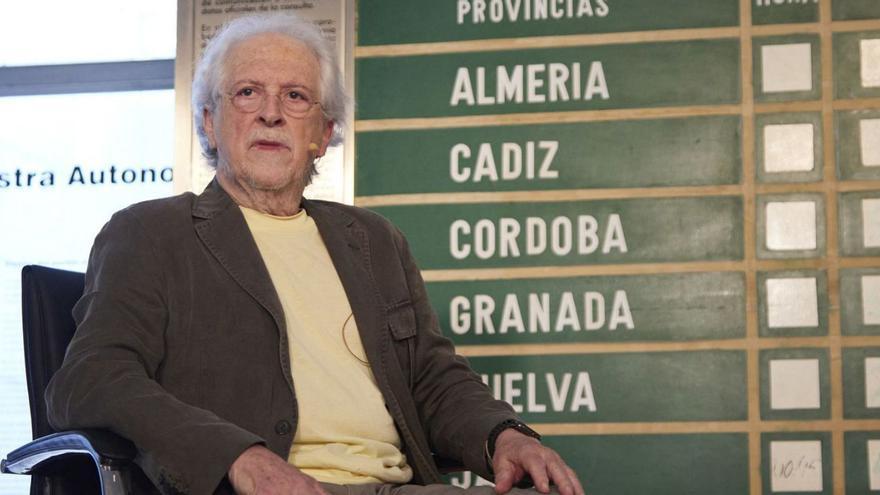 Alejandro Rojas Marcos, durante el acto público que compartió con el presidente de la Junta, Juanma Moreno.