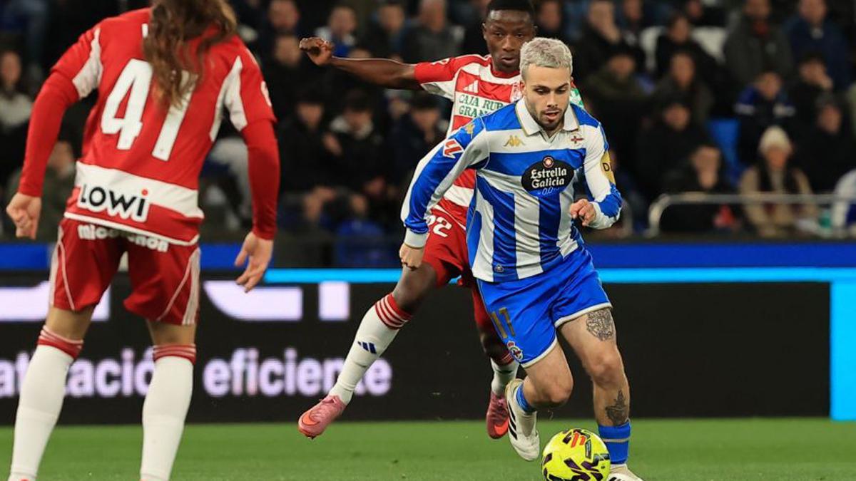 David Mella, ante la UD Almería