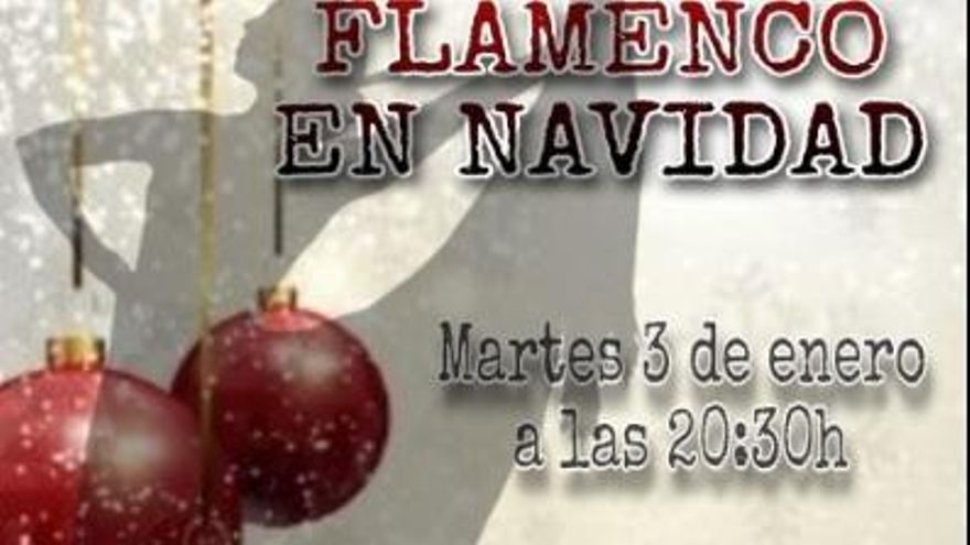 Cartel del festival &#039;Flamenco en Navidad&#039;.