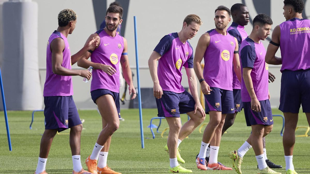 مامادو مبكي يشارك في تدريبات برشلونة قبل مواجهة إلتشي