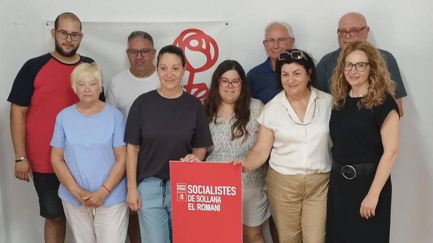 Miembros de la dirección socialista de Sollana en una imagen de archivo.