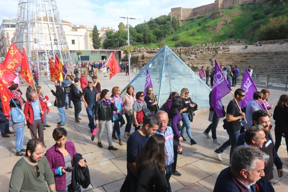 Manifestación contra la violencia de género en Málaga