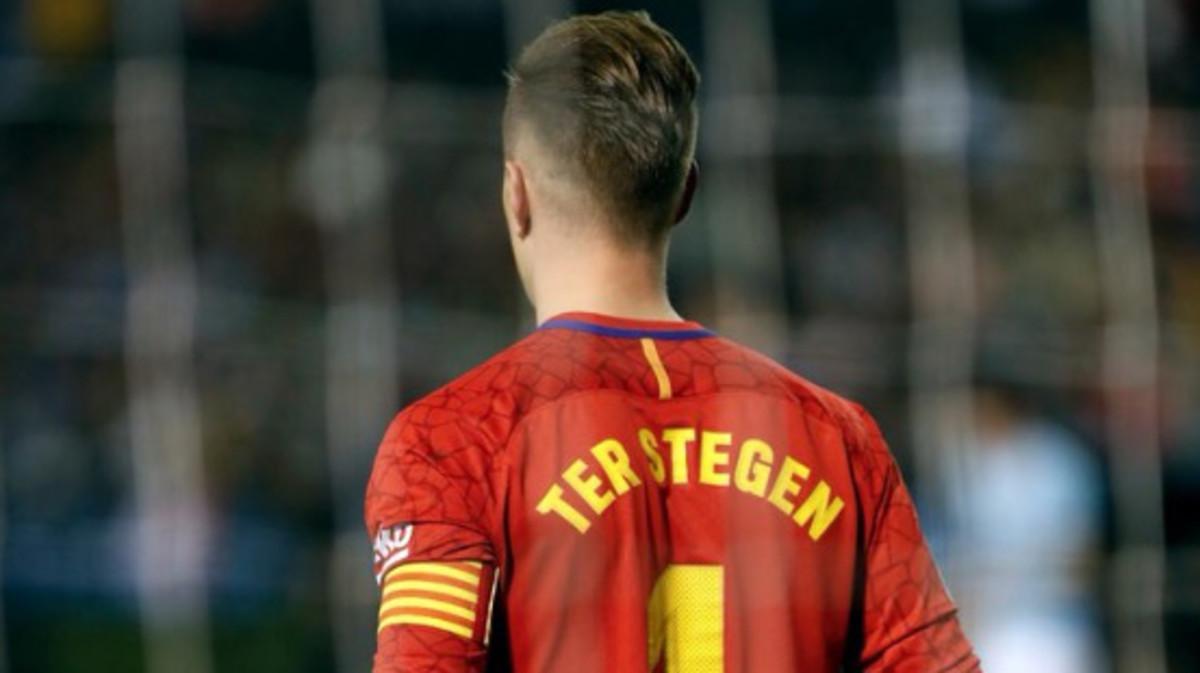 Marc Andre ter Stegen celebrated being Barcelona captain