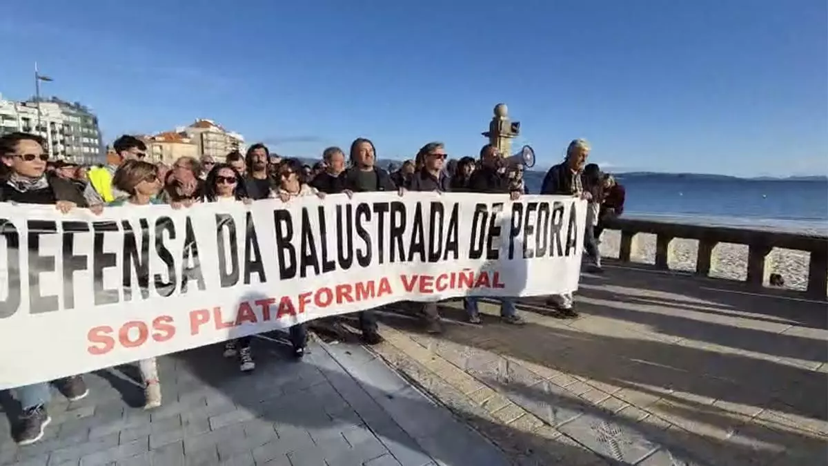«La balaustrada de Silgar no se toca», nueva protesta contra la reforma