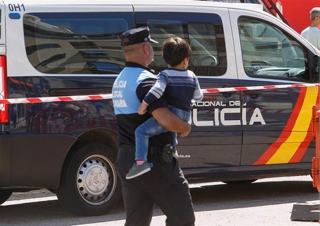 Derrumbe de un edificio de viviendas en Los Cristianos