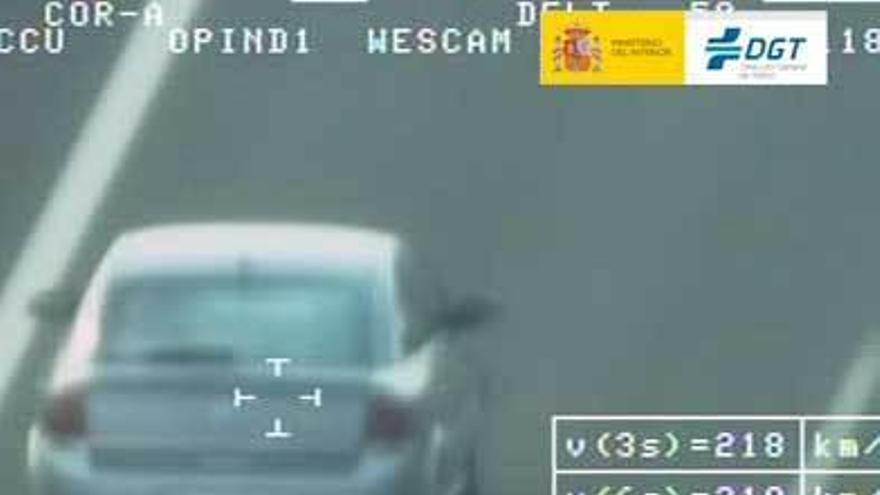 Imagen de un coche captado por un radar.