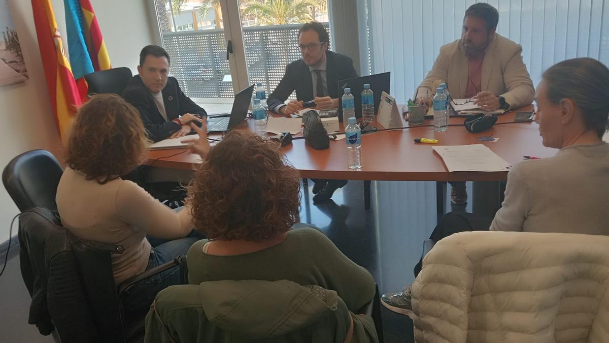 Un momento de la reunión.