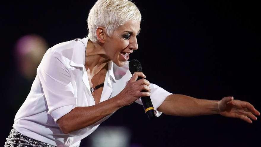 La cantante Ana Torroja, durante una actuación.