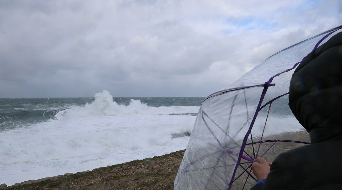 Efectos del temporal en Baiona