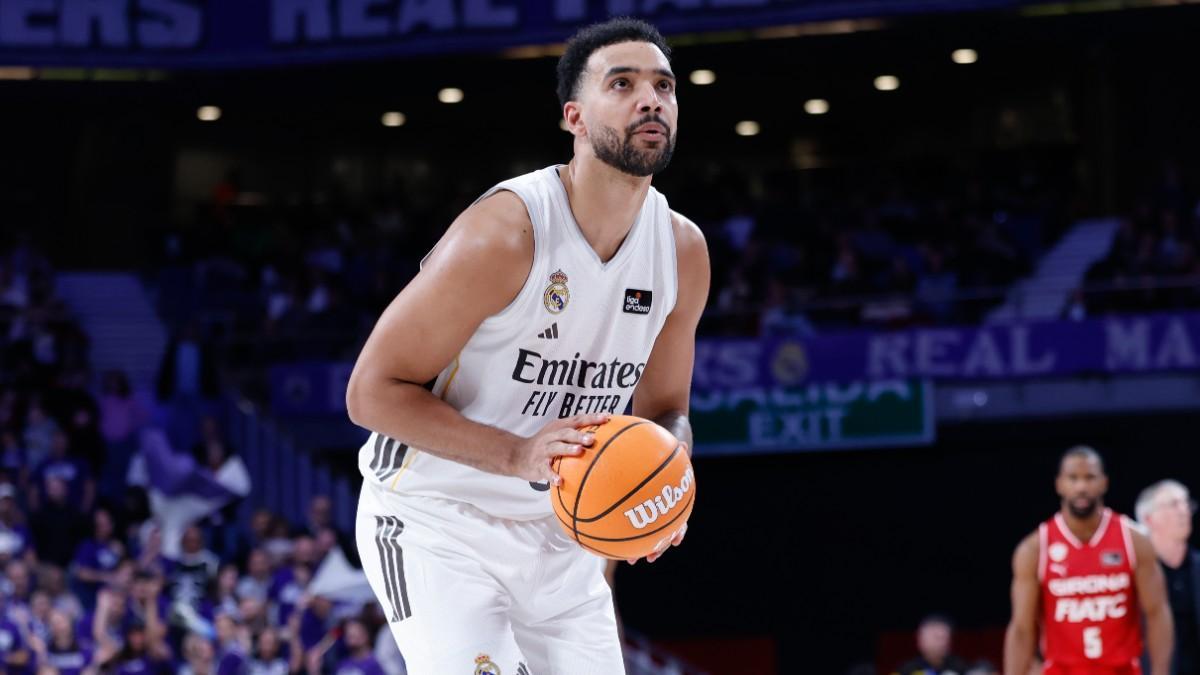 Trey Lyles, en un partido con el Real Madrid