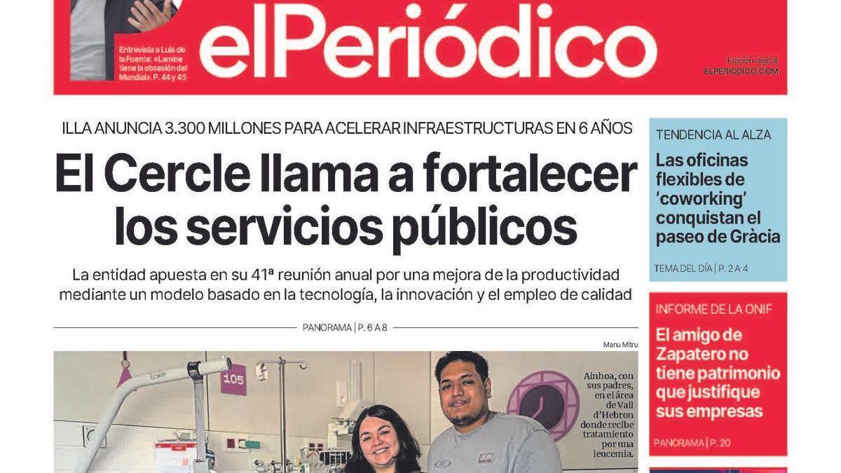La portada de EL PERIÓDICO del 2 de junio de 2026