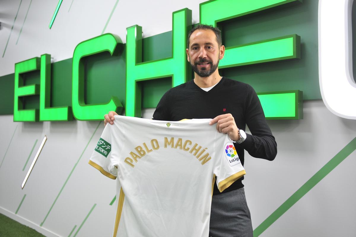 Pablo Machín, el día de su presentación como entrenador del Elche