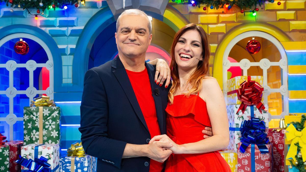Ramón García y Cristini, en el plató de 'El Grand Prix de la Navidad'