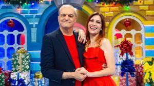 Ramón García y Cristini, en el plató de El Grand Prix de la Navidad