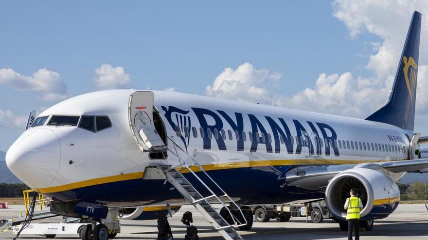 Una imatge d&#039;arxiu d&#039;un avió de Ryanair