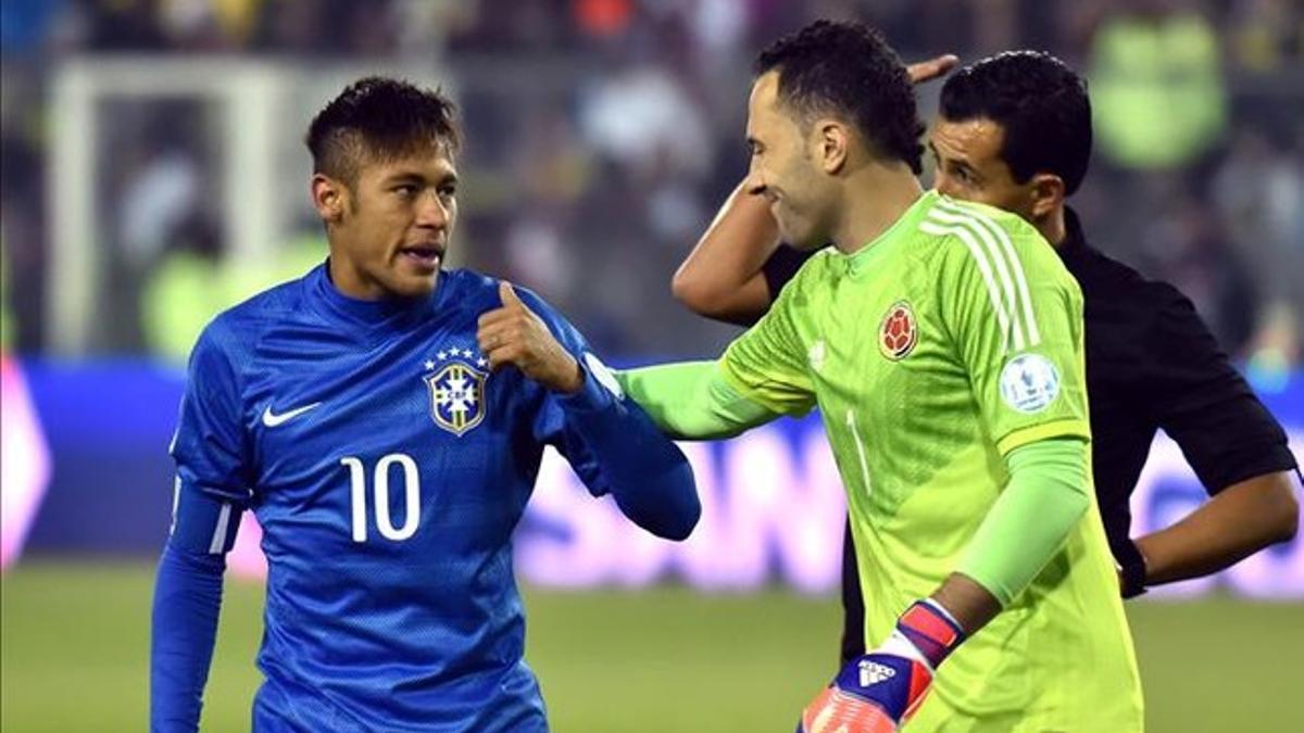 La expulsión de Neymar provocó la reacción de Barton