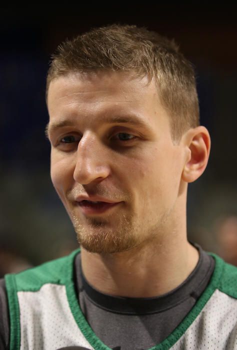 Encuentro entre la prensa y los jugadores del Unicaja antes del comienzo de la Copa del Rey.