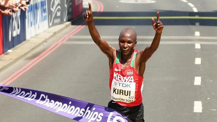 El keniano Kirui, campeón del mundo de maratón en Londres