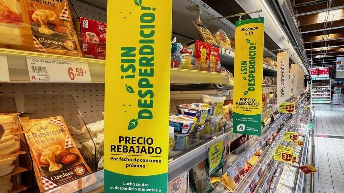 Una campaña de Alcampo sobre desperdicio alimentario.