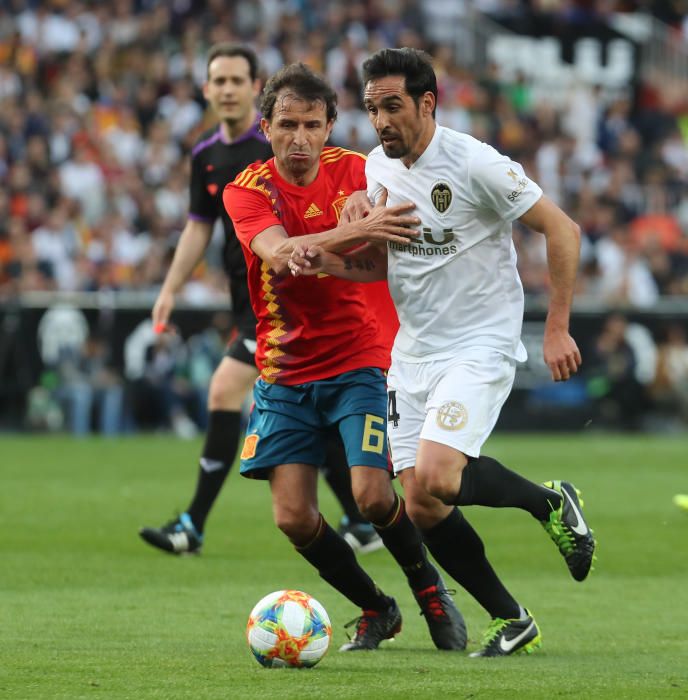 El partido Leyendas del Valencia CF - Selección Española