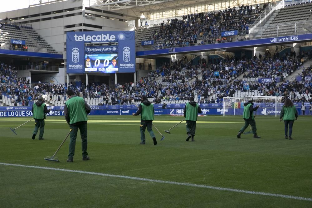 El derbi entre Oviedo y Sporting en imágenes