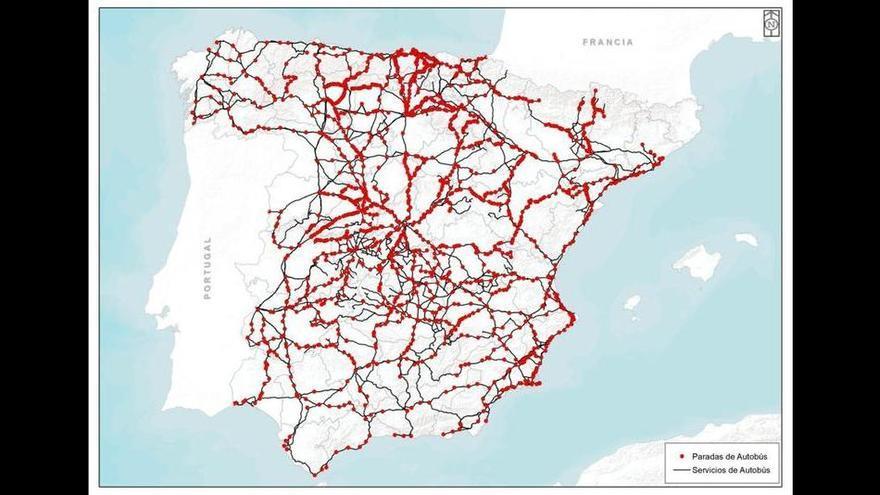 Girona és l'única província de la Península que no apareix al mapa dels 34 corredors d'autobusos