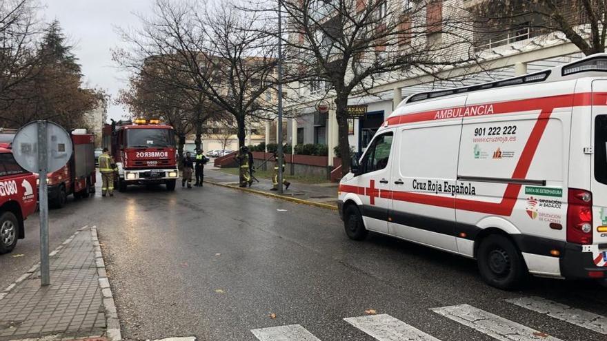 Dos hombres son atendidos por un incendio en un asador de pollos en Badajoz